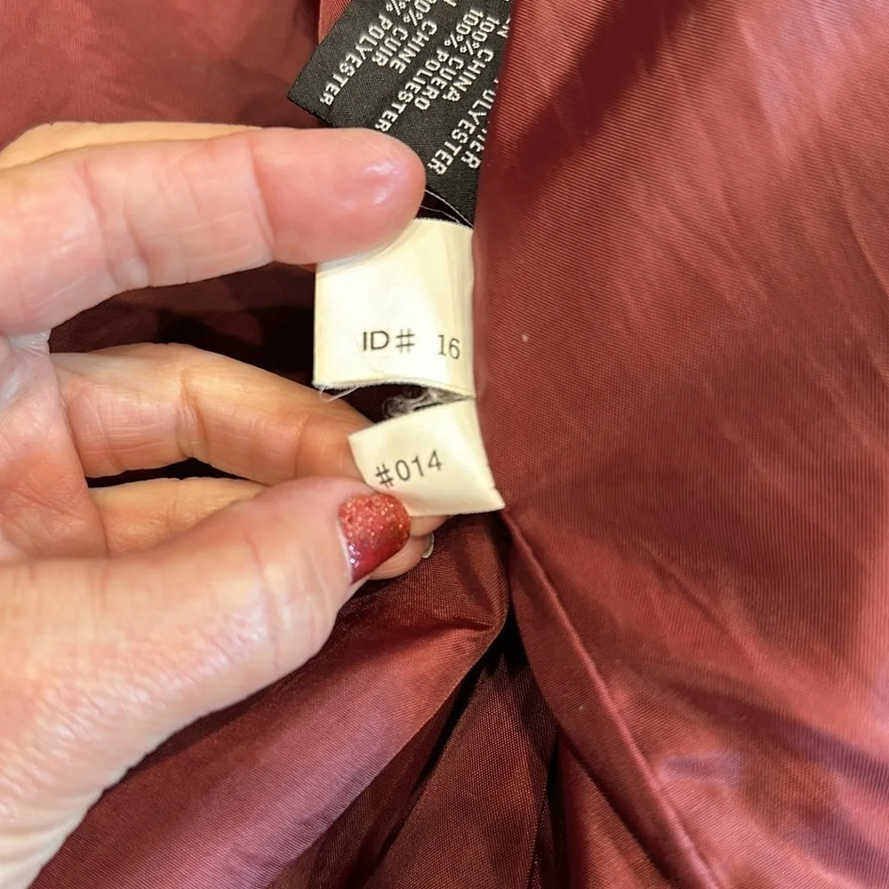 Colebrook & Co. Black Leather jacket Size 1X with front buttons and pockets